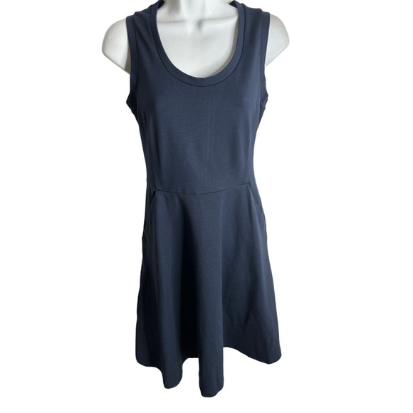 Banana Republic Women's Fit & Flare Mini Dress Rayon Blend Stretch Sleeveless 2 - Picture 1 of 7